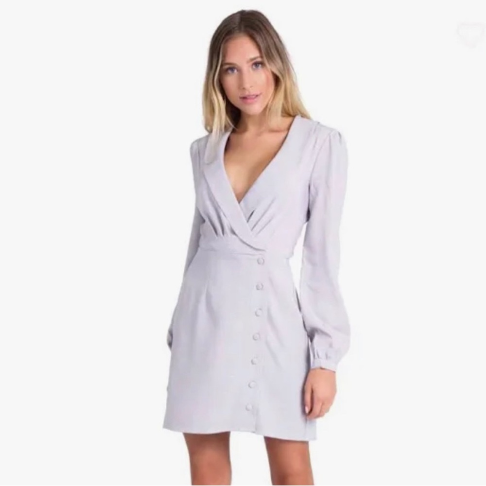Elegant Violet Women's Dress